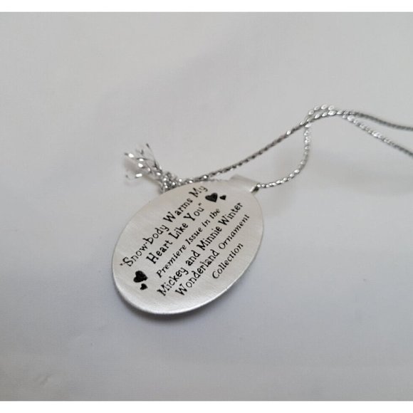 Mickey Mouse Snow Globe Ornament SNOWBODY WARMS MY HEART Bradford #A1143 COA - Picture 9 of 12